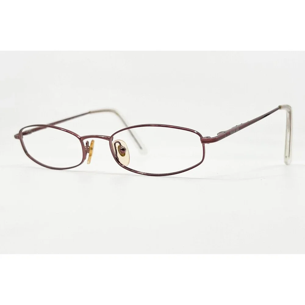 Killer Loop Eyeglasses Womens Burgundy Oval Metal Frames 7517 49-18-135